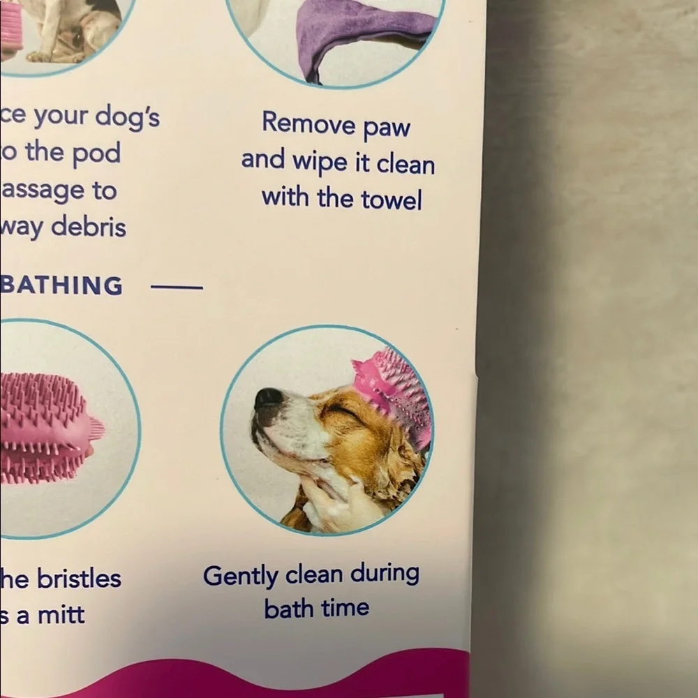 Tails & More Pink Cleaning Paw Pod with Towel